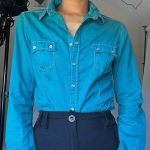 Green Stradivarius shirt